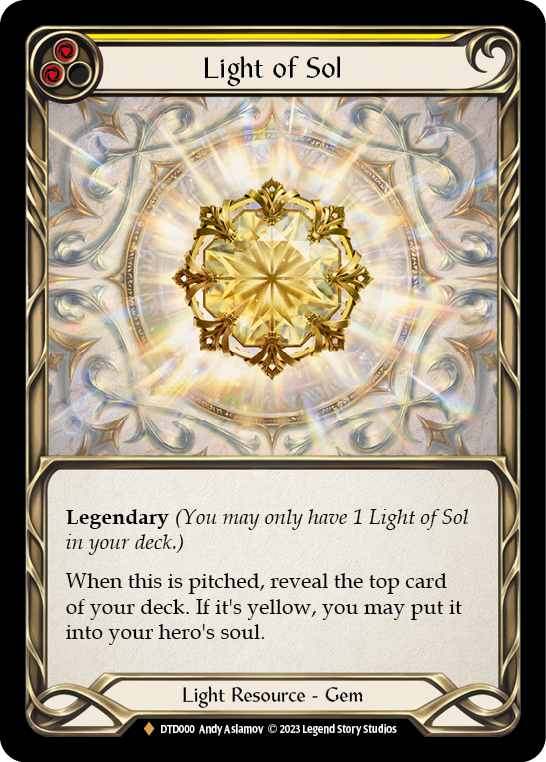DTD000-CF - Fabled - Light of Sol