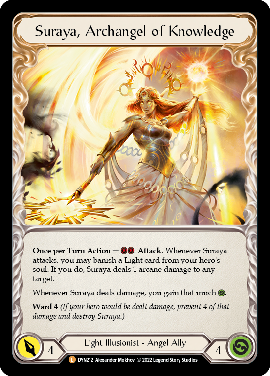 DYN212-RF - Legendary - Invoke Suraya // Suraya, Archangel of Knowledge