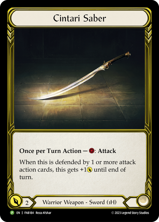 Cintari Saber (Left) (Promo)