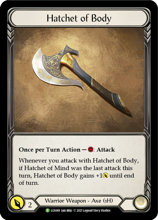 Hatchet of Body (Promo) [CF]