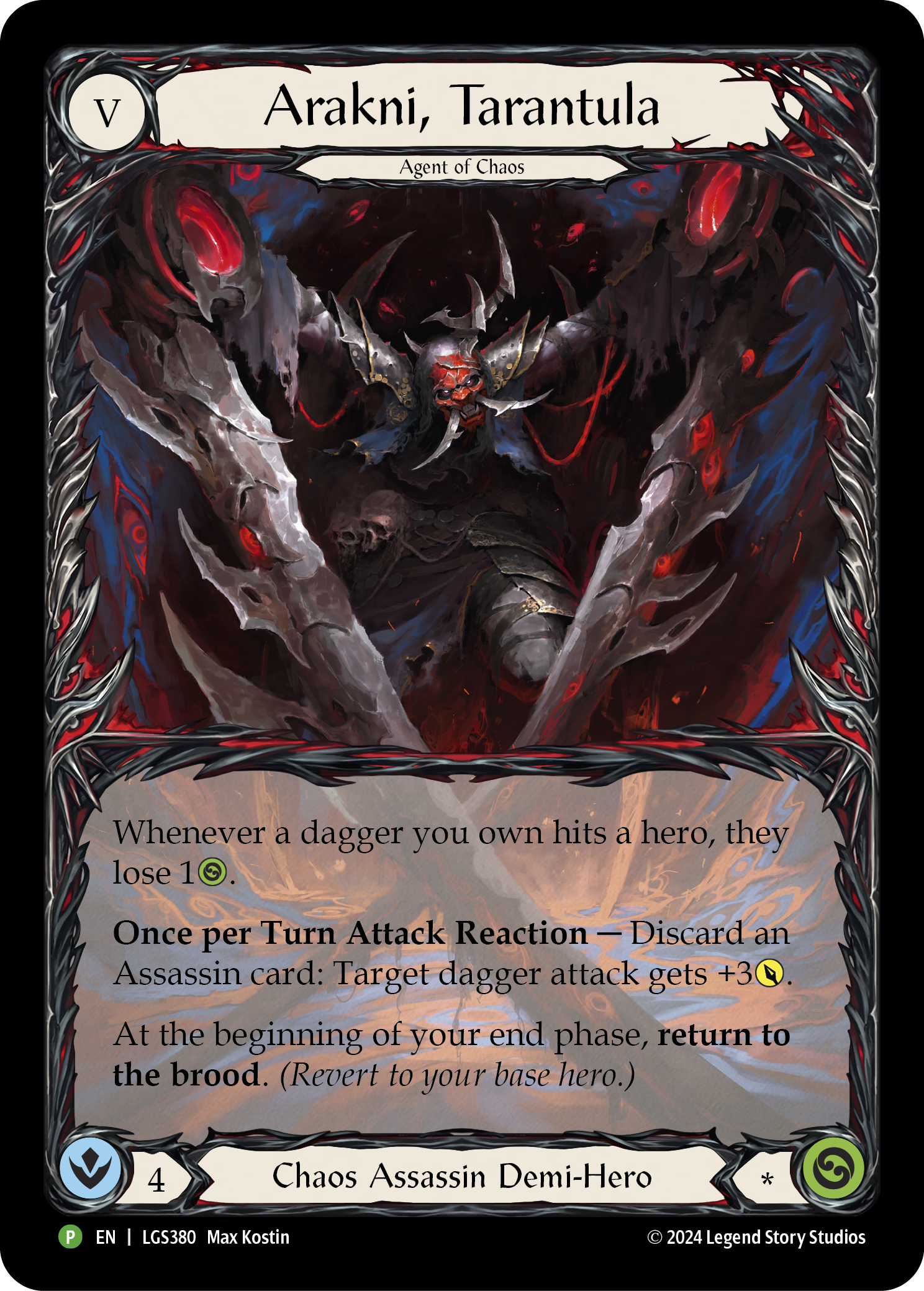 Arakni, Tarantula (Promo)