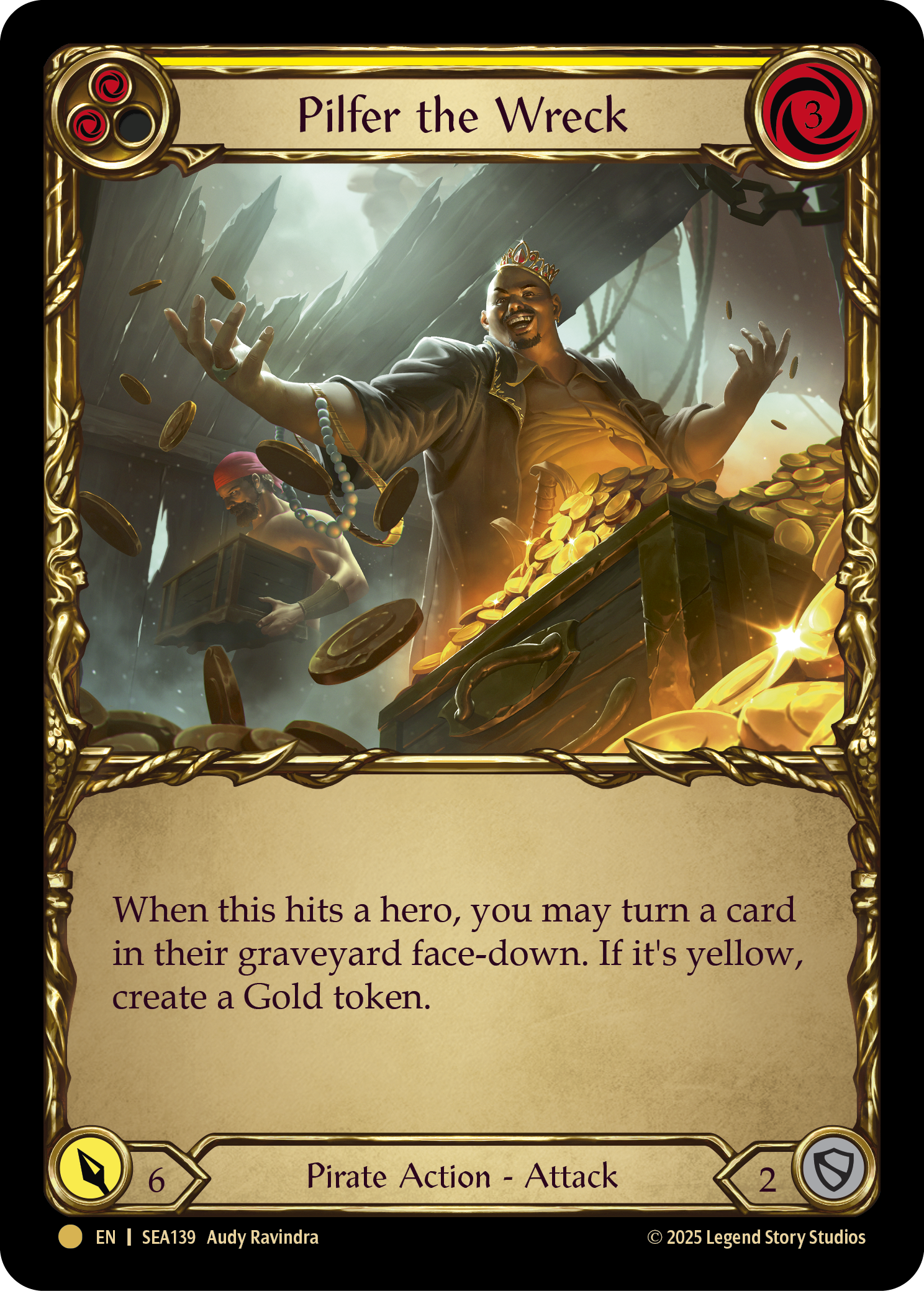 SEA139-TP - Pirate-Booty - Pilfer the Wreck (Yellow)