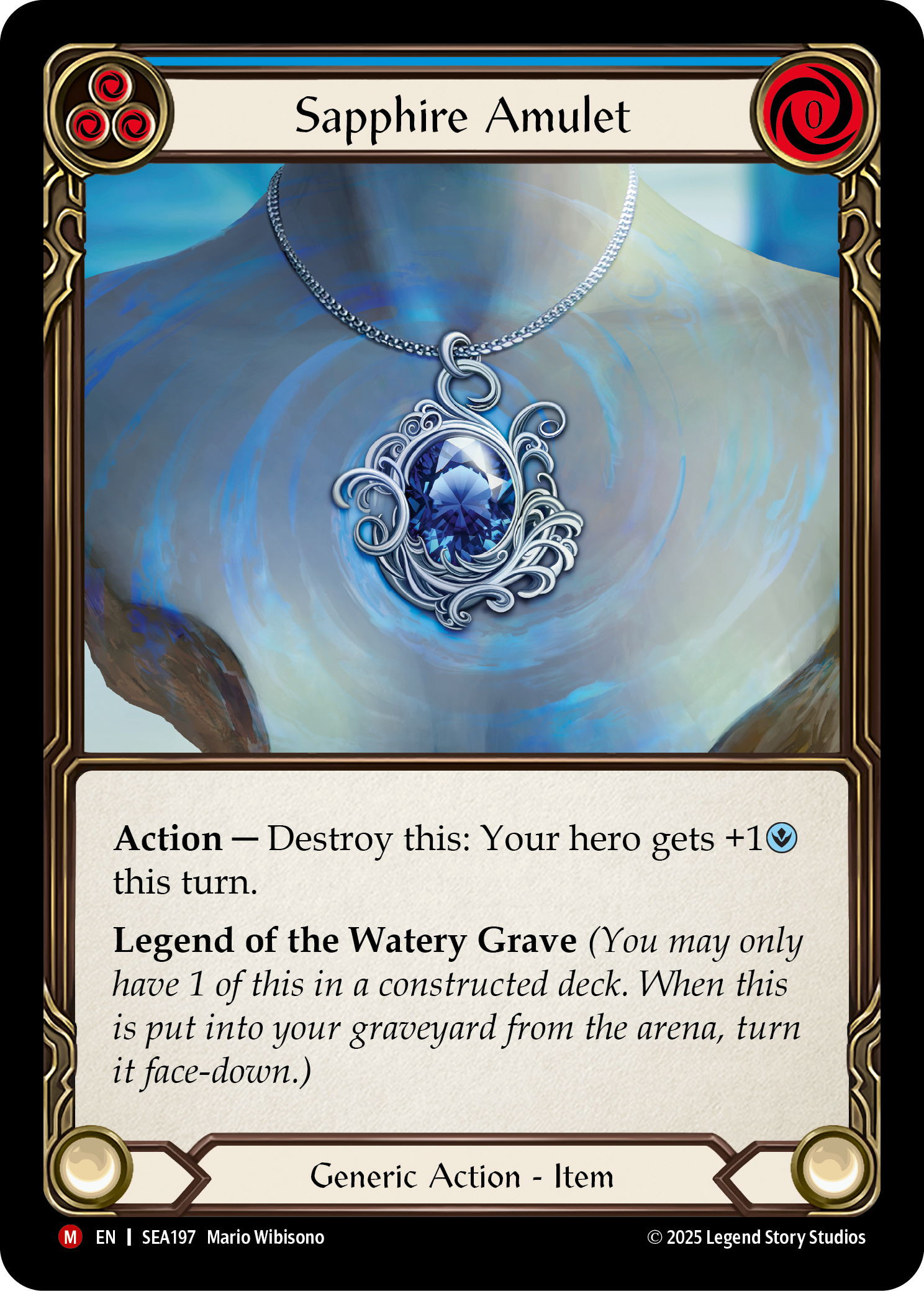 SEA197 - Majestic - Sapphire Amulet