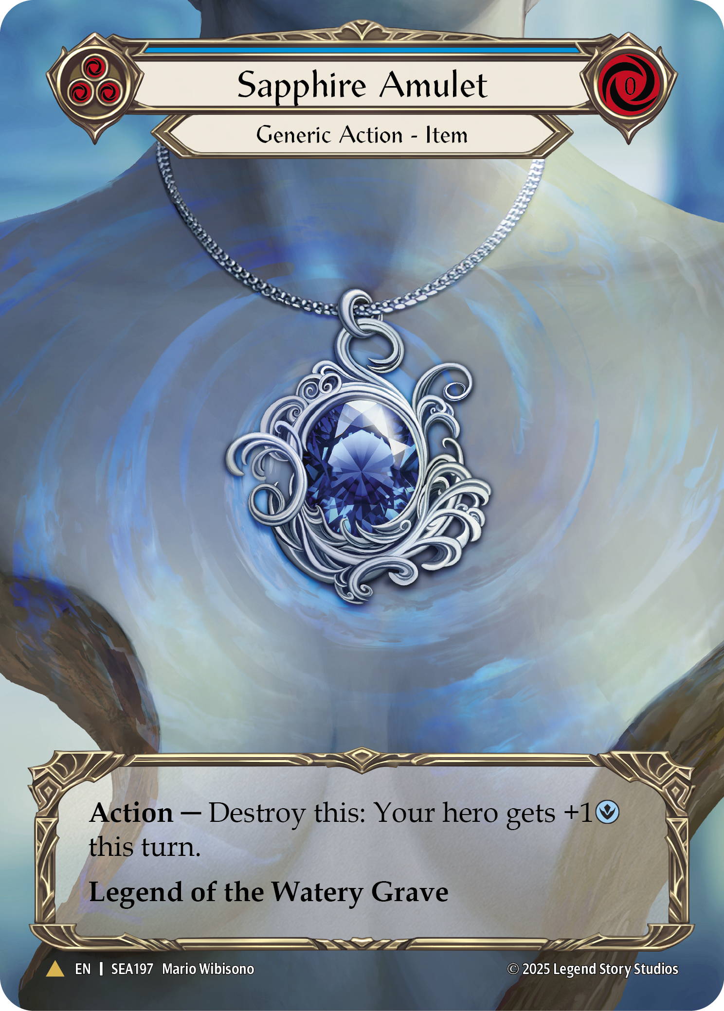 SEA197-TP - Marvel - Sapphire Amulet