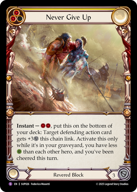 SUP026 - Super-Rare - Never Give Up