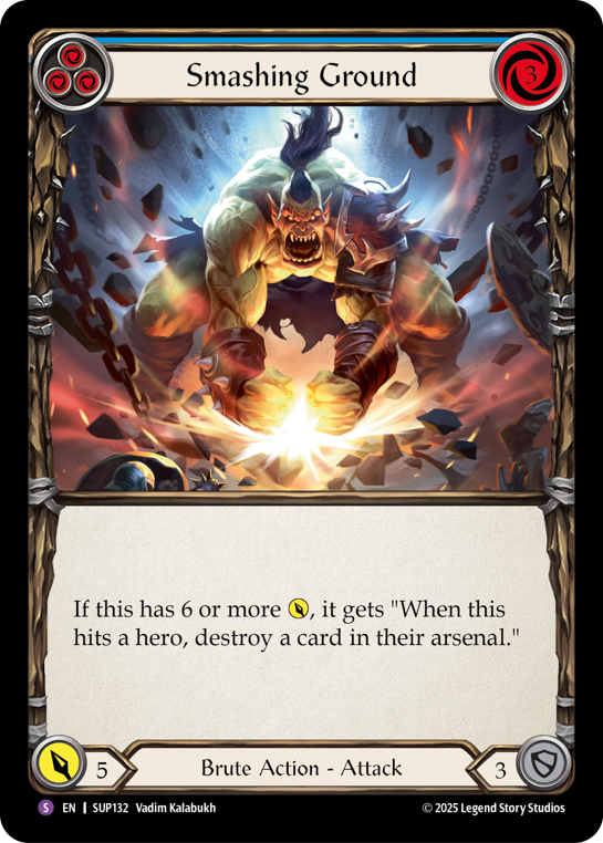 SUP132-RF - Super-Rare - Smashing Ground