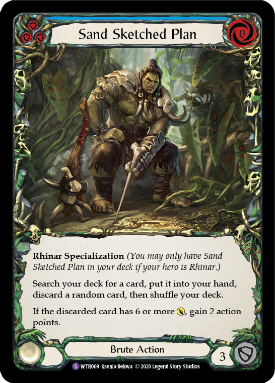 U-WTR009 - Super-Rare - Sand Sketched Plan