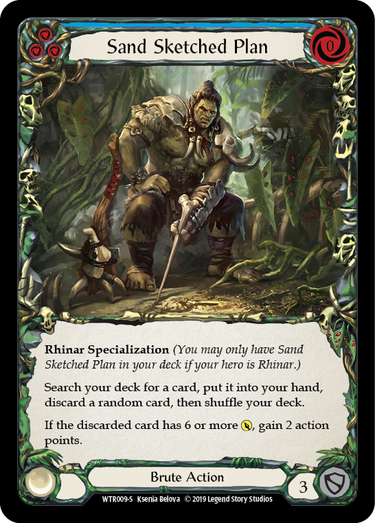 WTR009 - Super-Rare - Sand Sketched Plan